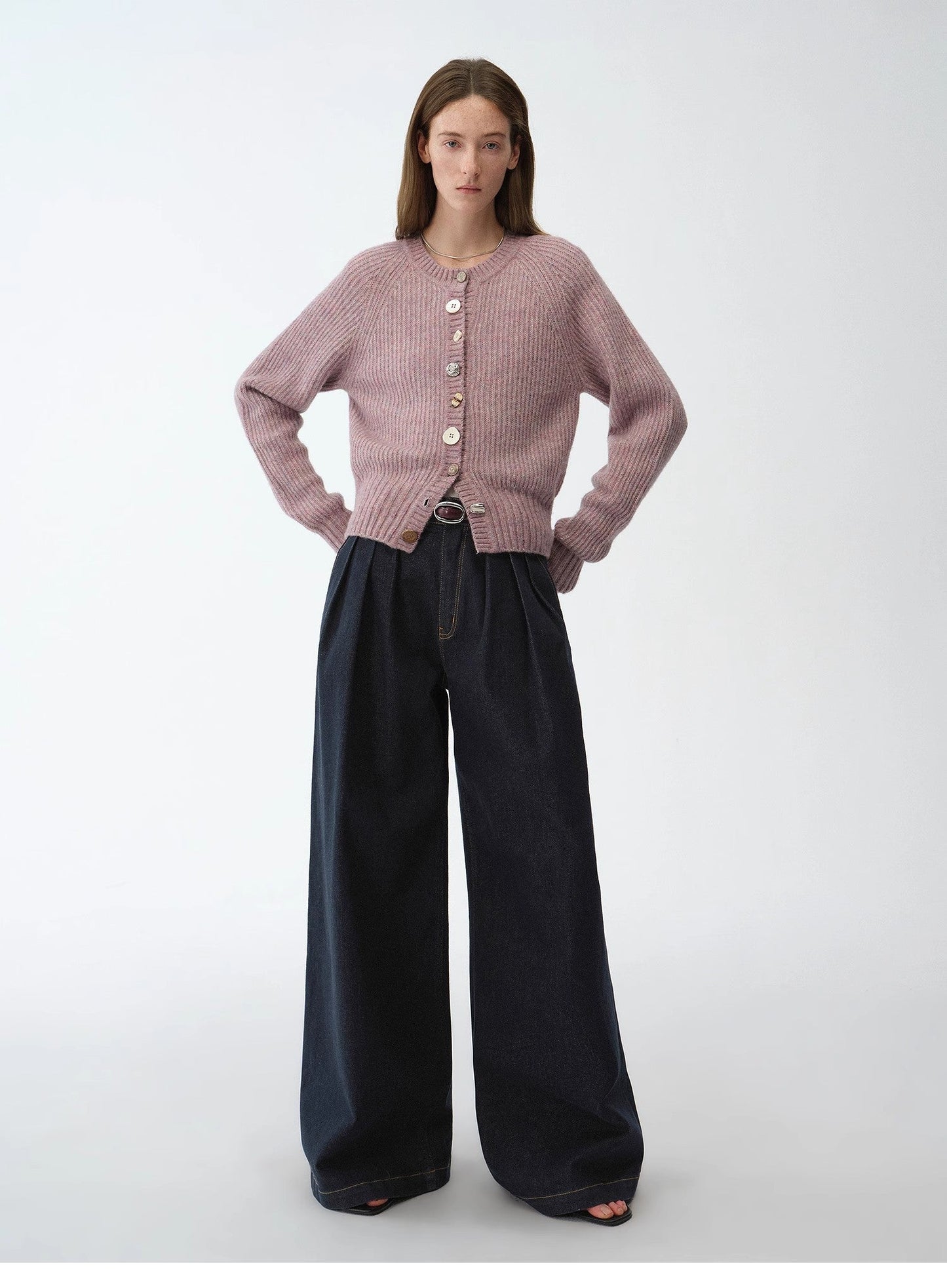 Vintage Handmade Lycra Stretch Jeans Wide Leg Loose