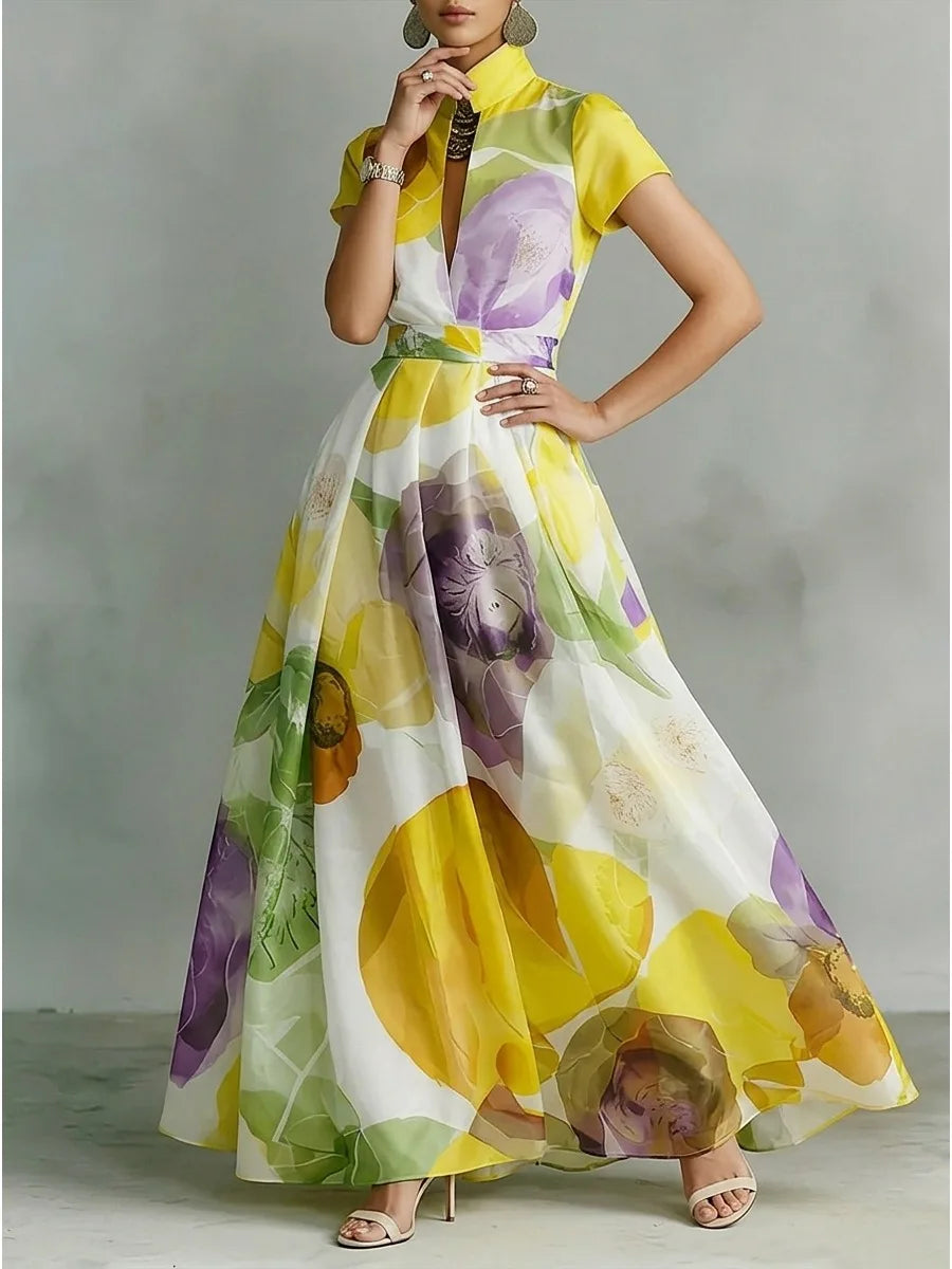 Freeacy Floral Maxi Dress