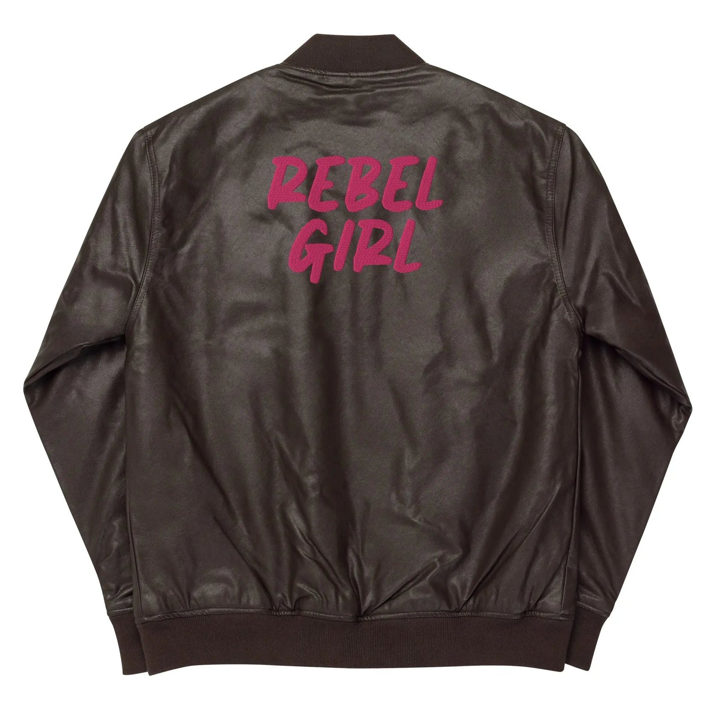 REBEL GIRL Leather-Look Bomber Jacket