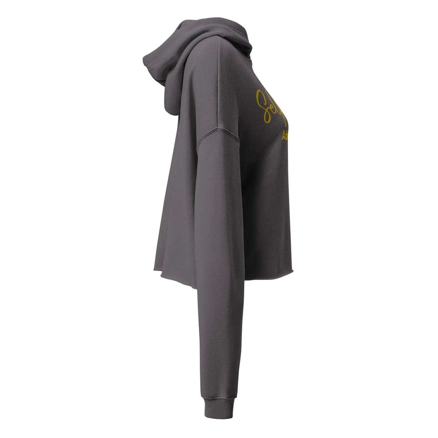 Women's Raw-Hem Crop Hoodie