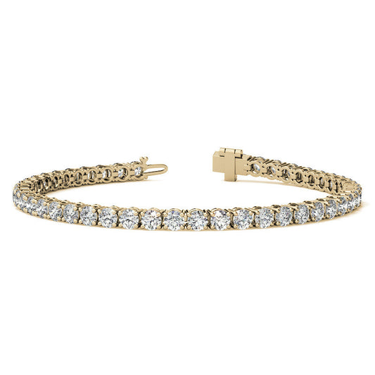 6.50 CTTW Lab-Grown Diamond Tennis Bracelet in 14K White or Yellow Gold (G/VS) – AGI Certified