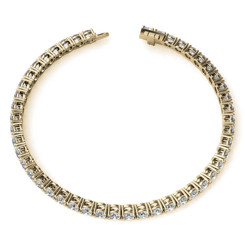 6.50 CTTW Lab-Grown Diamond Tennis Bracelet in 14K White or Yellow Gold (G/VS) – AGI Certified