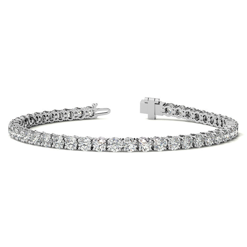 6.50 CTTW Lab-Grown Diamond Tennis Bracelet in 14K White or Yellow Gold (G/VS) – AGI Certified