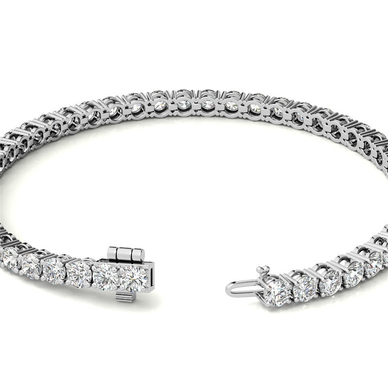 6.50 CTTW Lab-Grown Diamond Tennis Bracelet in 14K White or Yellow Gold (G/VS) – AGI Certified