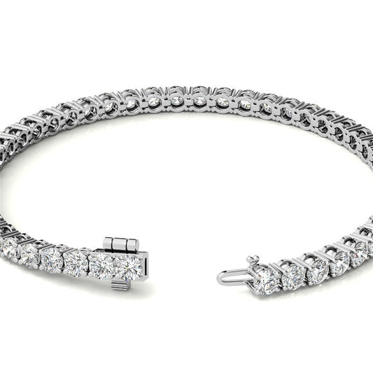 6.50 CTTW Lab-Grown Diamond Tennis Bracelet in 14K White or Yellow Gold (G/VS) – AGI Certified