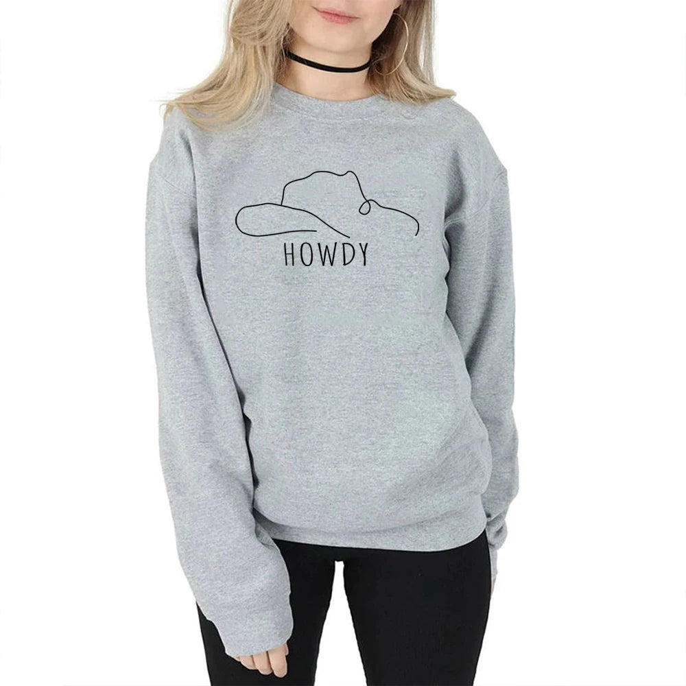 Howdy Hat Western Graphic Sweatshirt