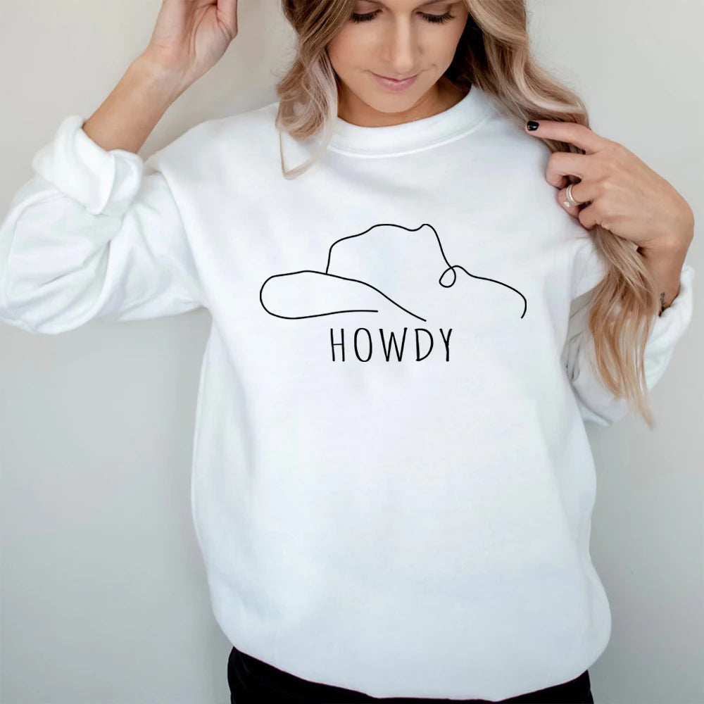 Howdy Hat Western Graphic Sweatshirt