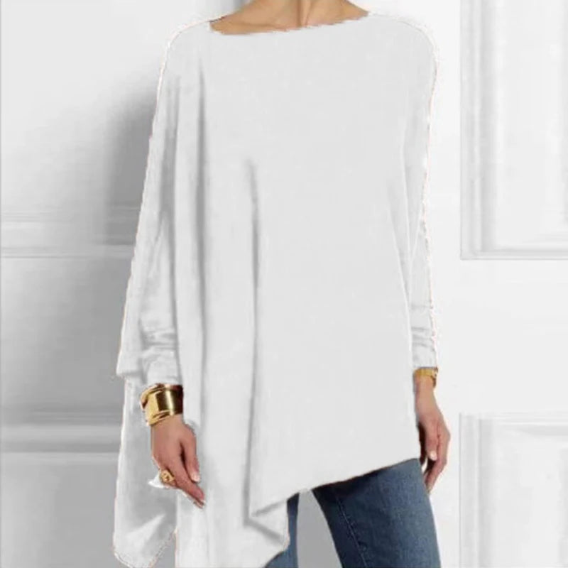 Cotton Women Blouses Shirt Solid Pullover