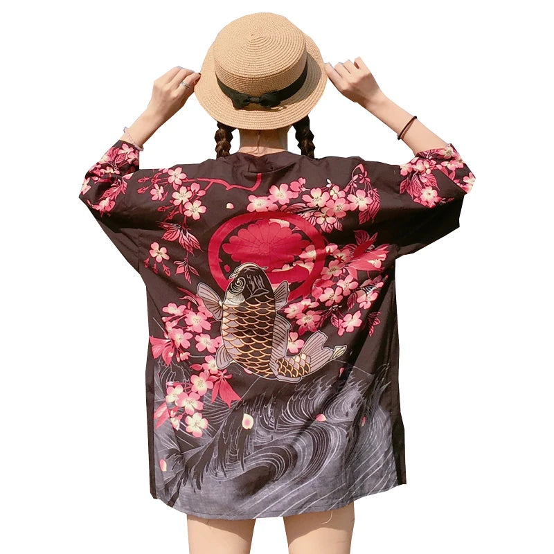 Harajuku Kawaii Shirt Japanese Streetwear Outfit Kimono