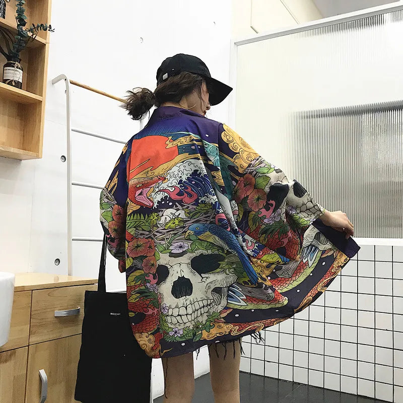 Harajuku Kawaii Shirt Japanese Streetwear Outfit Kimono