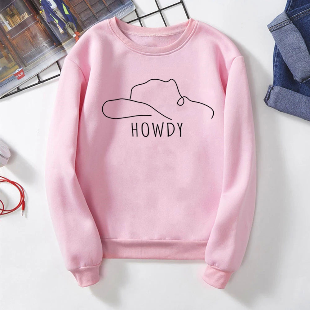 Howdy Hat Western Graphic Sweatshirt