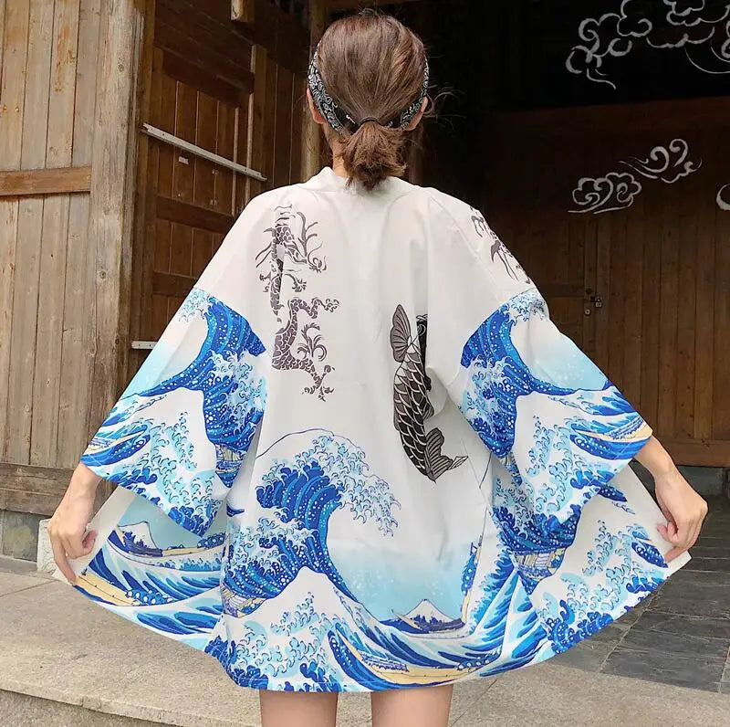 Harajuku Kawaii Shirt Japanese Streetwear Outfit Kimono
