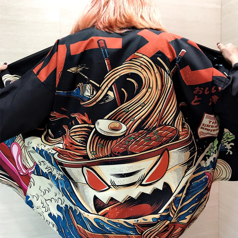 Harajuku Kawaii Shirt Japanese Streetwear Outfit Kimono