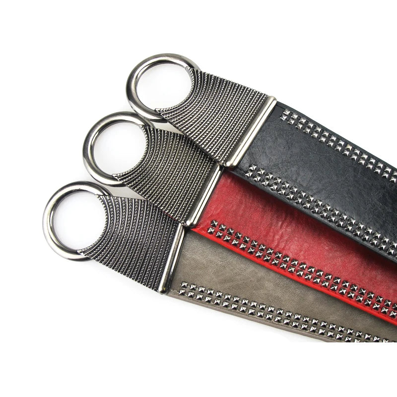 Maikun Punk Rock Wide Elastic Waist Belt
