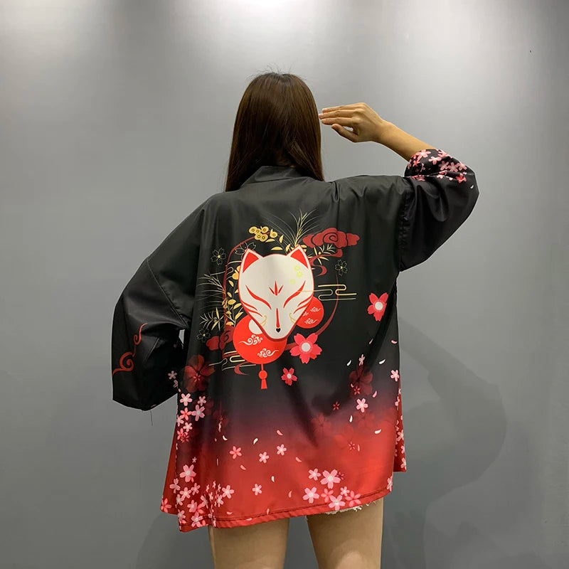 Harajuku Kawaii Shirt Japanese Streetwear Outfit Kimono