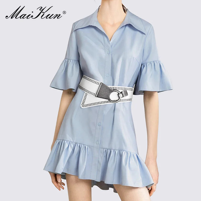 Maikun Punk Rock Wide Elastic Waist Belt