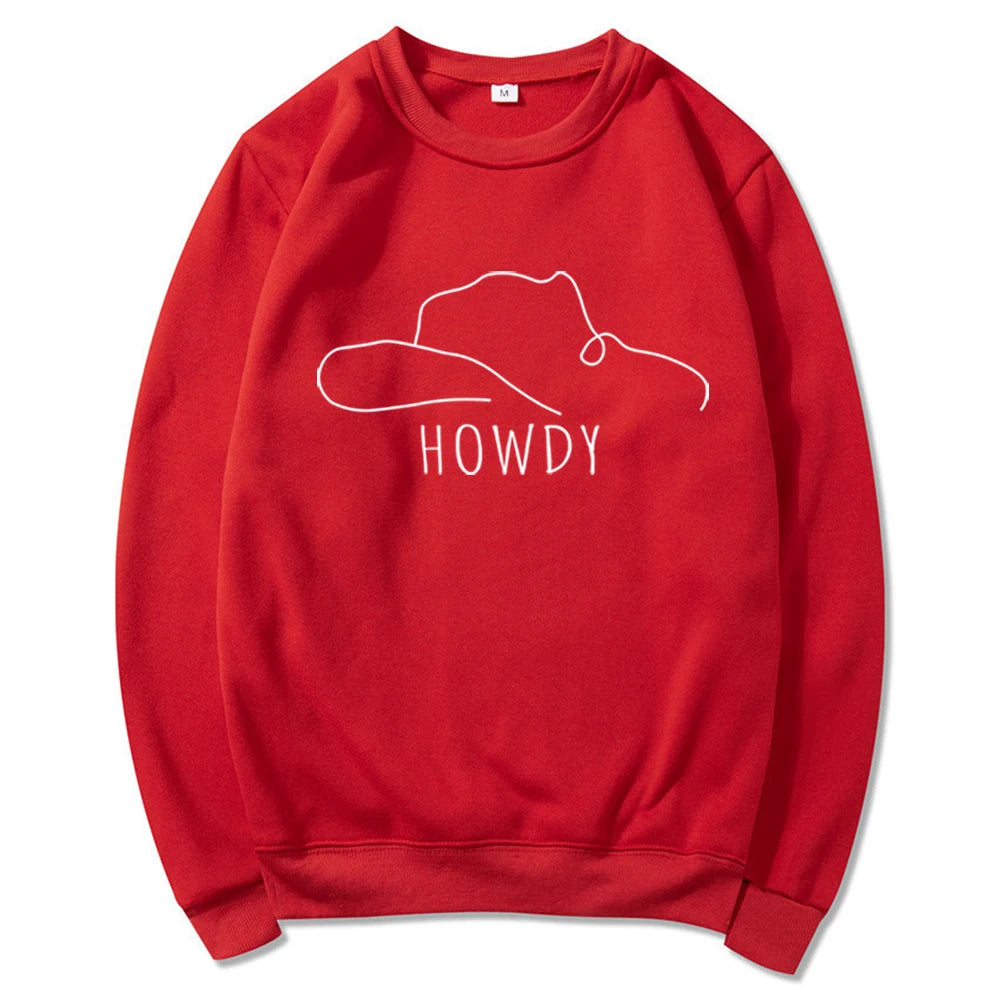 Howdy Hat Western Graphic Sweatshirt