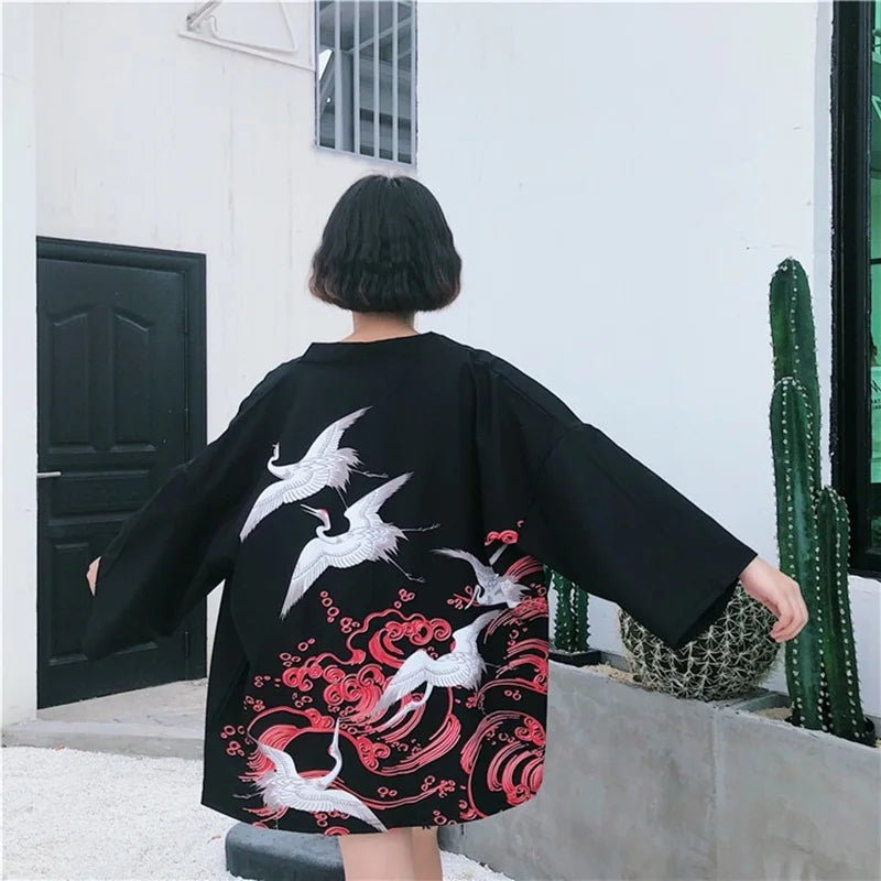 Harajuku Kawaii Shirt Japanese Streetwear Outfit Kimono
