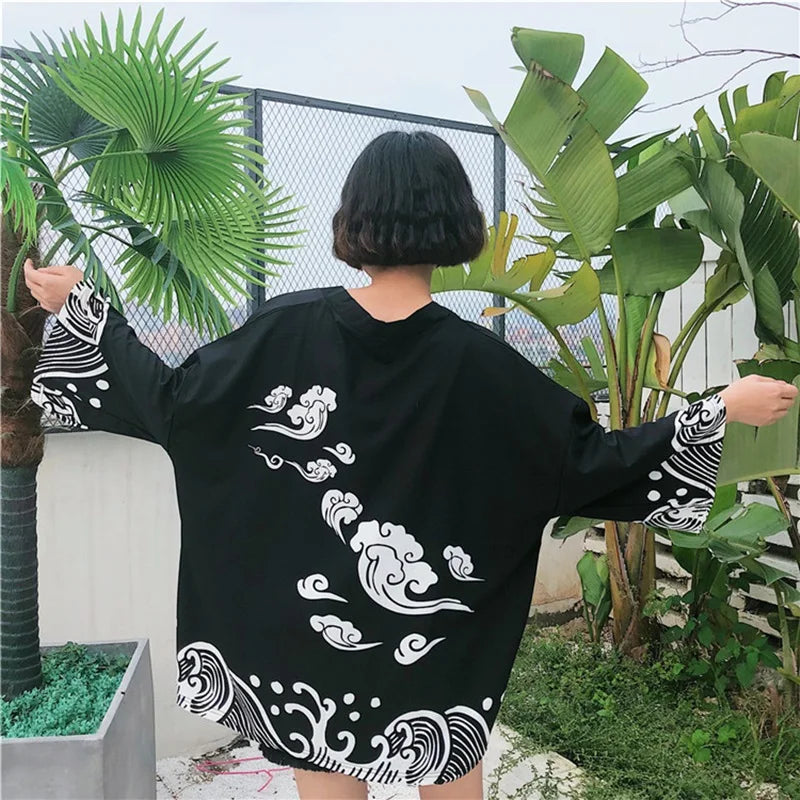 Harajuku Kawaii Shirt Japanese Streetwear Outfit Kimono