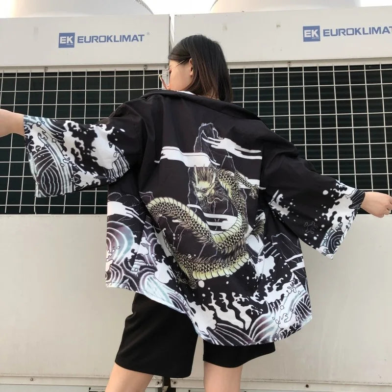 Harajuku Kawaii Shirt Japanese Streetwear Outfit Kimono