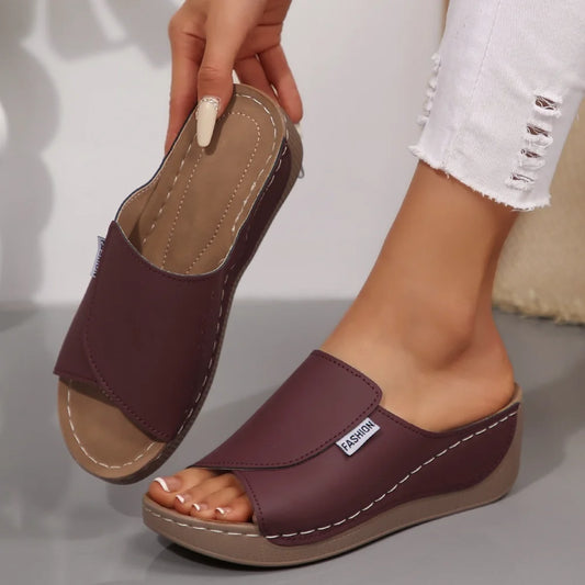 Women's Soft Platform Wedge Slippers