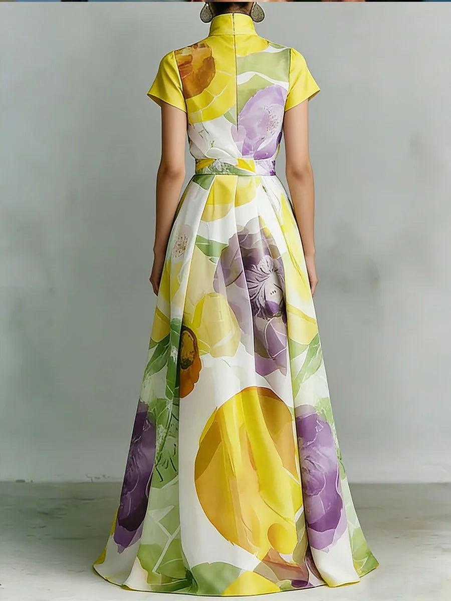 Freeacy Floral Maxi Dress