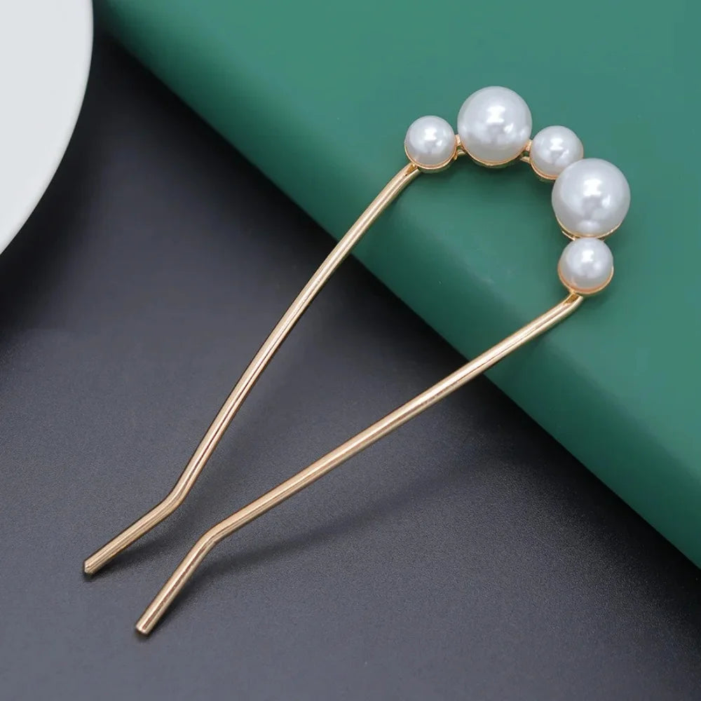 Pearl U-Shaped Hair Stick