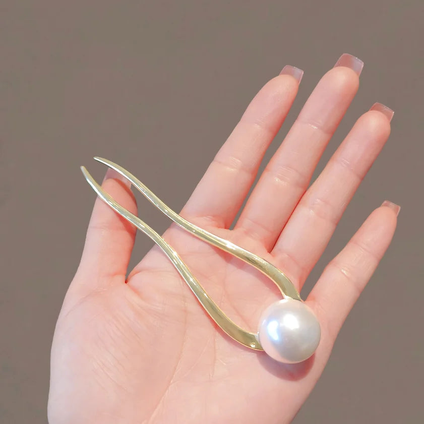 Pearl U-Shaped Hair Stick