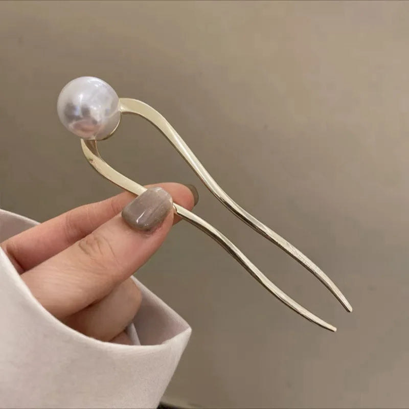 Pearl U-Shaped Hair Stick