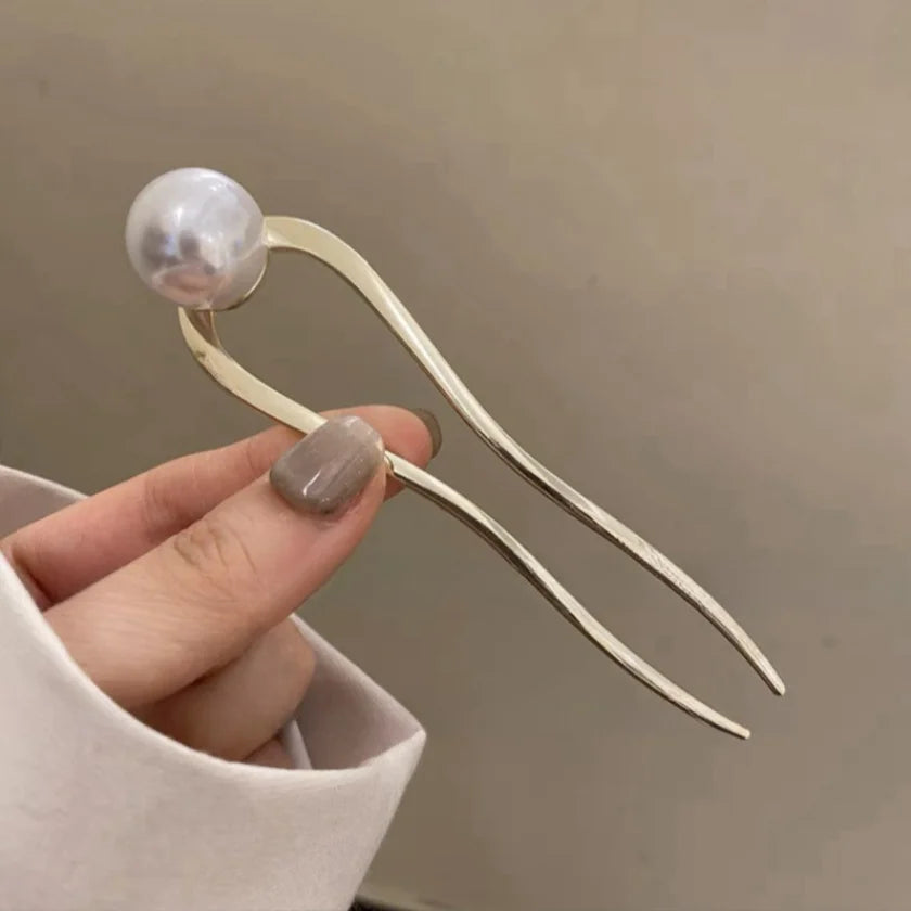 Pearl U-Shaped Hair Stick