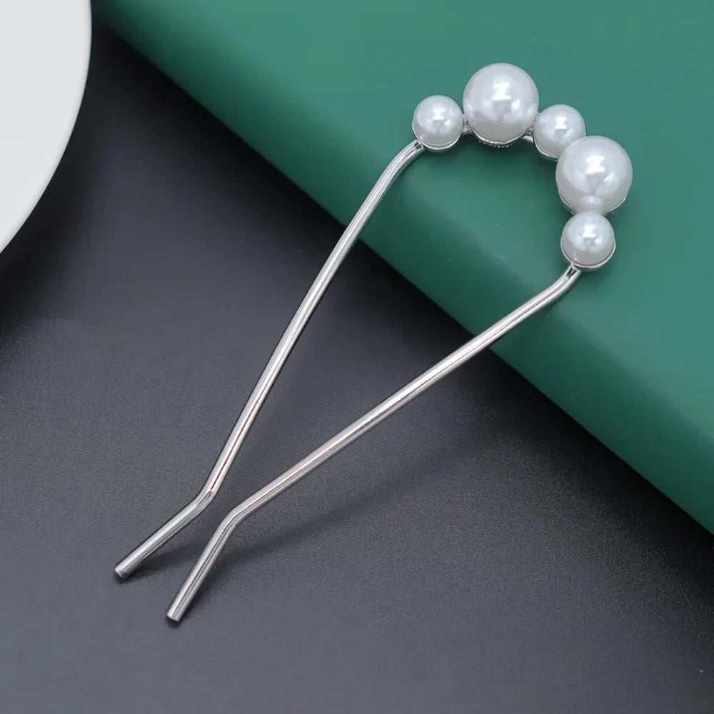 Pearl U-Shaped Hair Stick