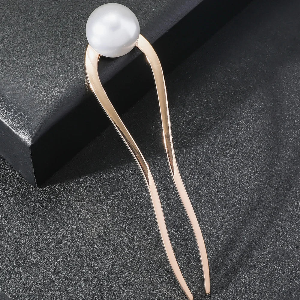 Pearl U-Shaped Hair Stick
