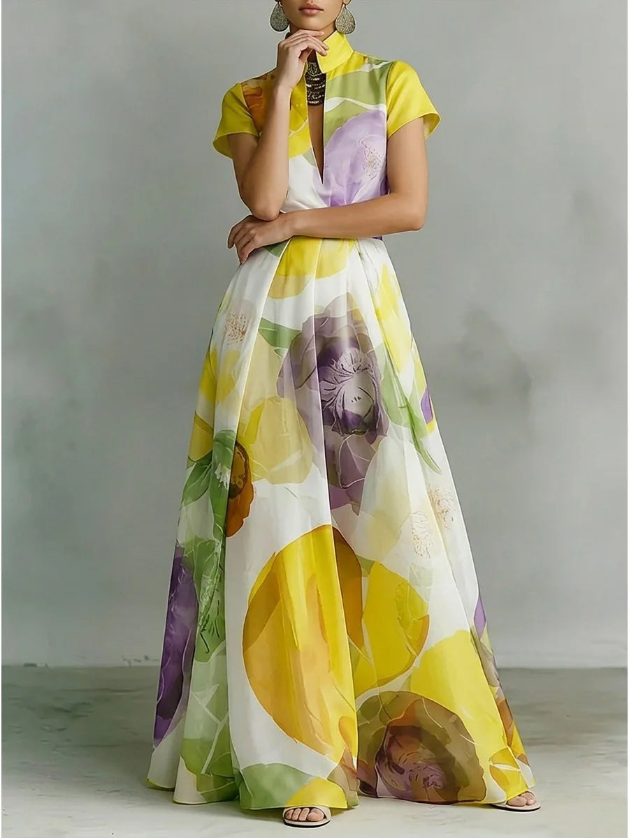 Freeacy Floral Maxi Dress
