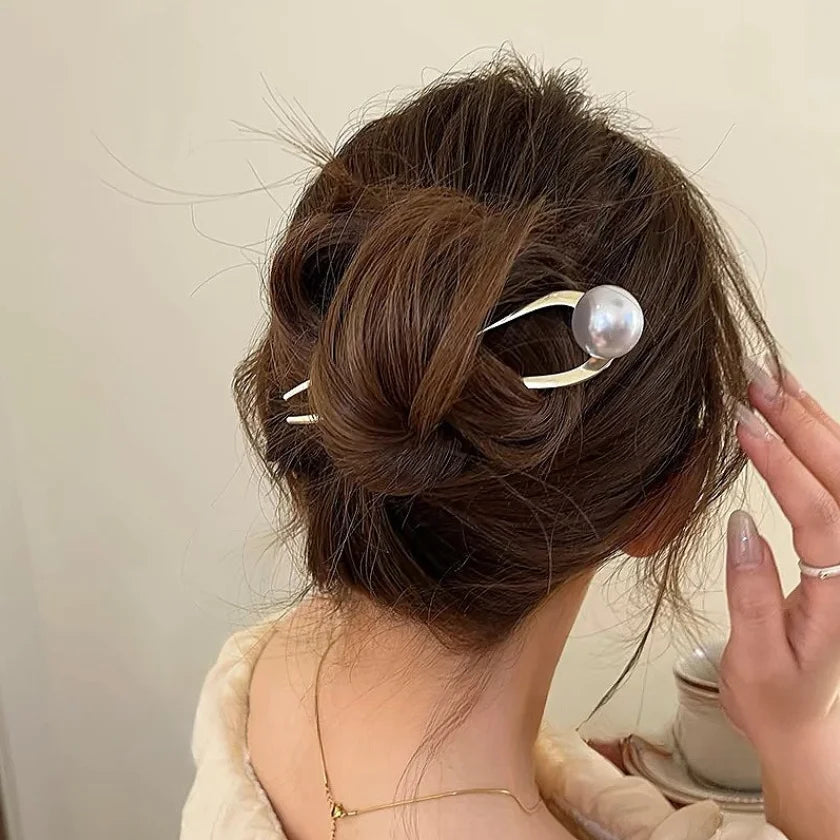 Pearl U-Shaped Hair Stick