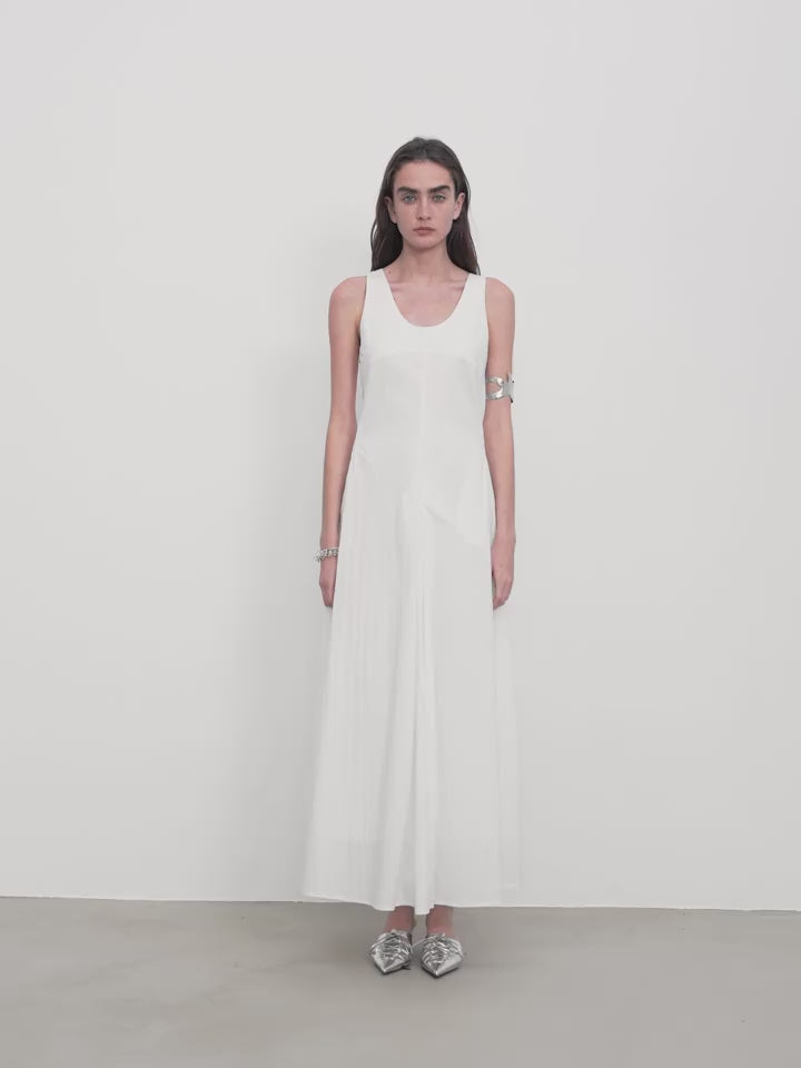 "Lake Bled" U-Neck A-Line Slim Fit Vest Dress