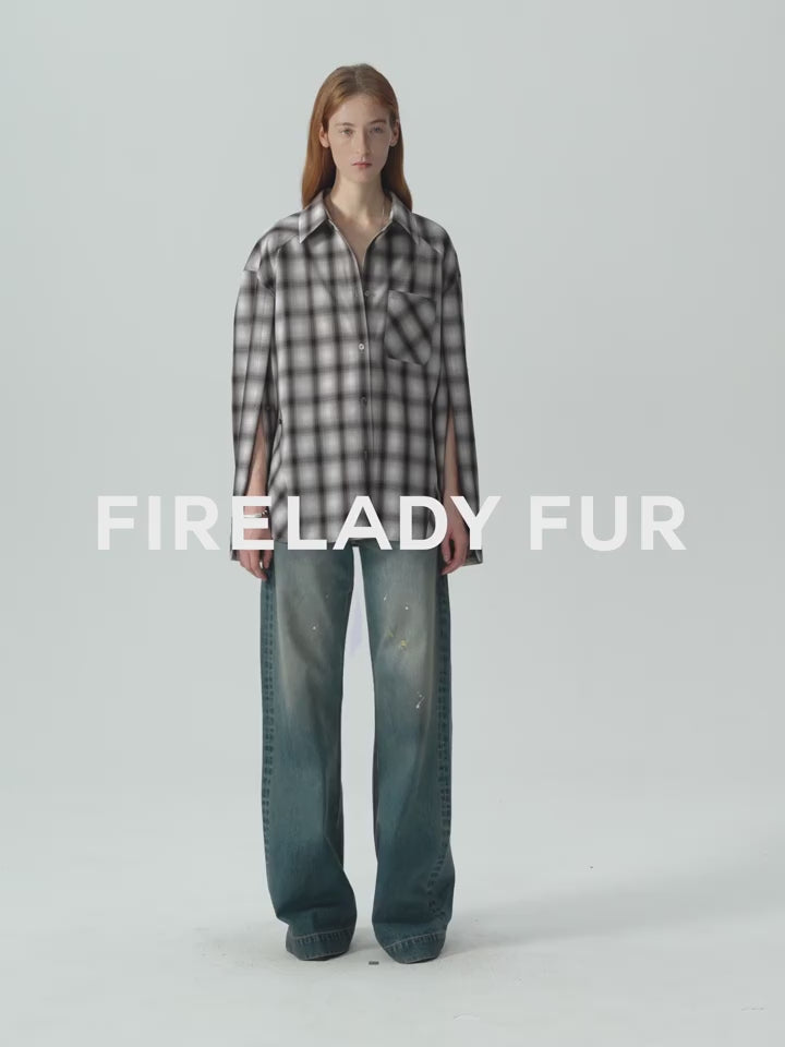 Climber Leather-Coated Distressed Straight-Leg Jeans
