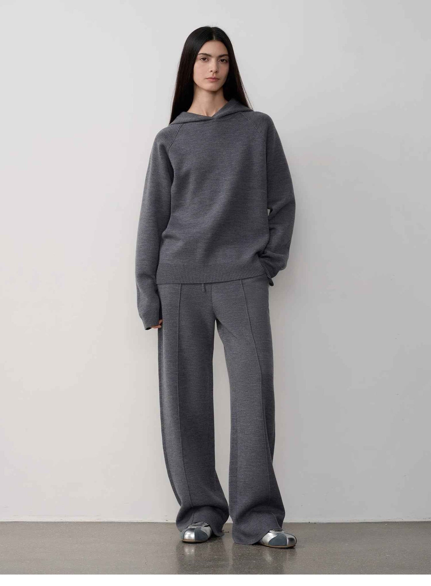 Fireladyfur "Urban One" Merino Wool Hooded Knit Set
