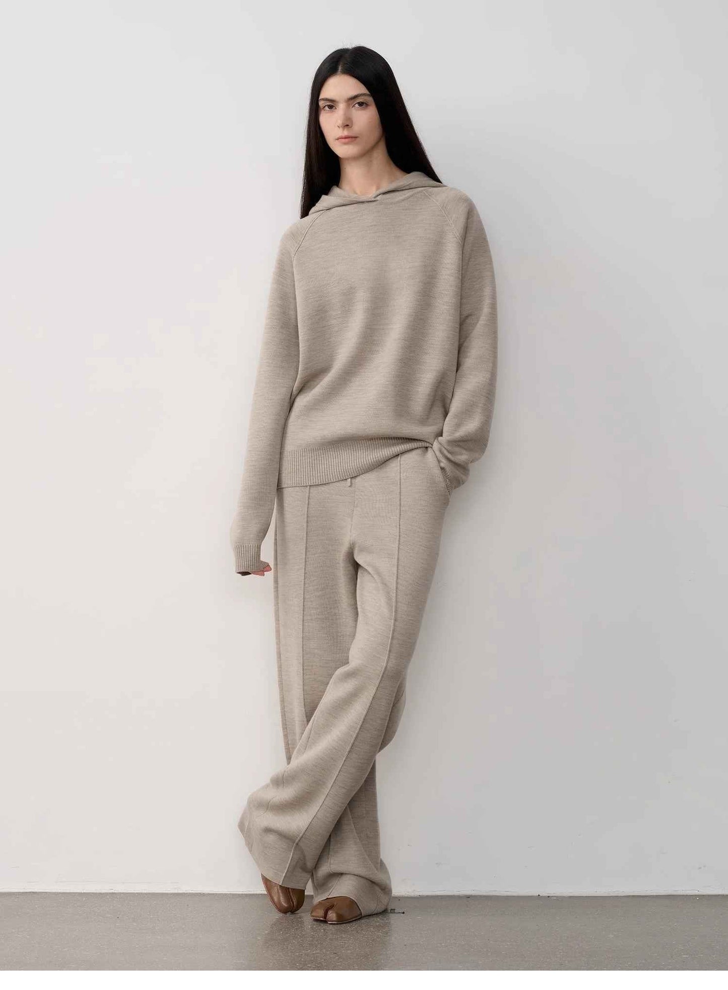 Fireladyfur "Urban One" Merino Wool Hooded Knit Set
