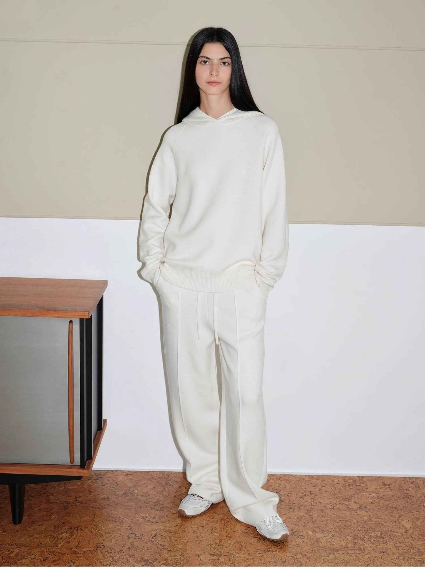 Fireladyfur "Urban One" Merino Wool Hooded Knit Set