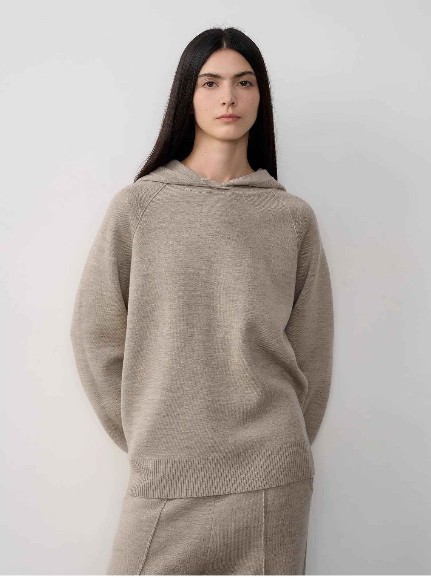 Fireladyfur "Urban One" Merino Wool Hooded Knit Set