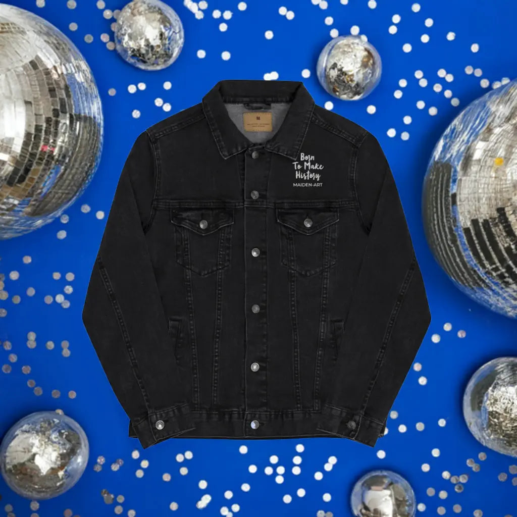 Unisex Denim Jacket – The Rebel Girl in Me Will Never Die