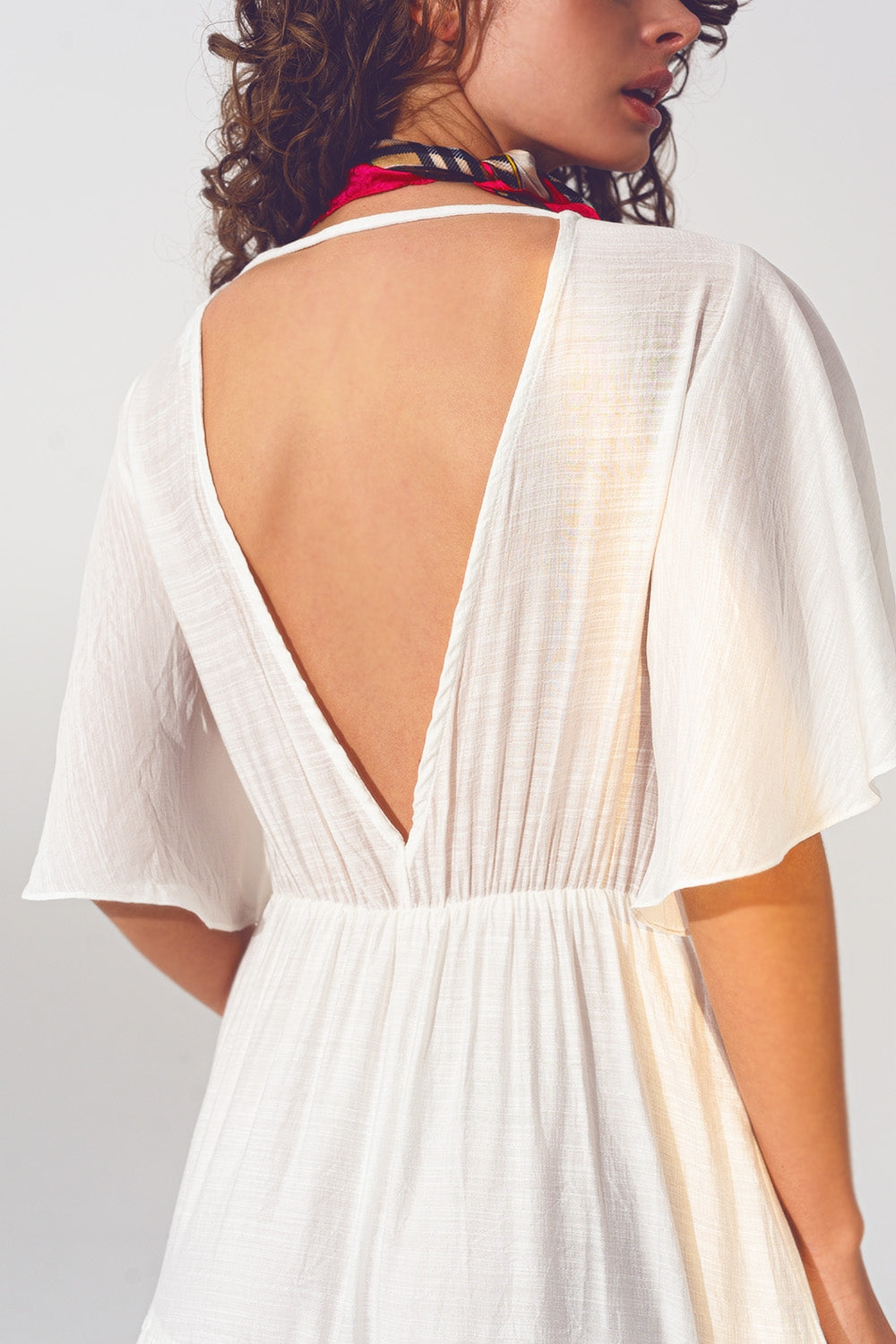 Boho Open-Back Maxi Dress