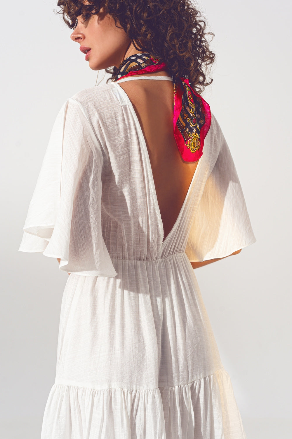 Boho Open-Back Maxi Dress