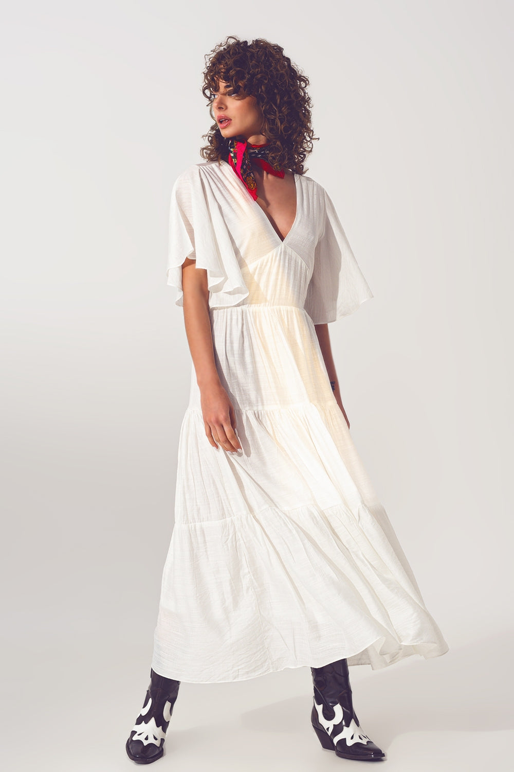 Boho Open-Back Maxi Dress
