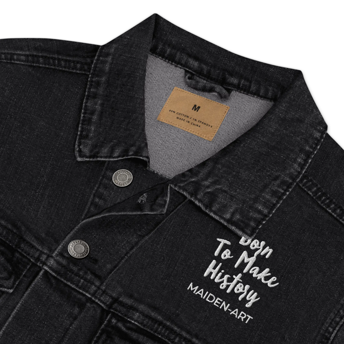 Unisex Denim Jacket – The Rebel Girl in Me Will Never Die