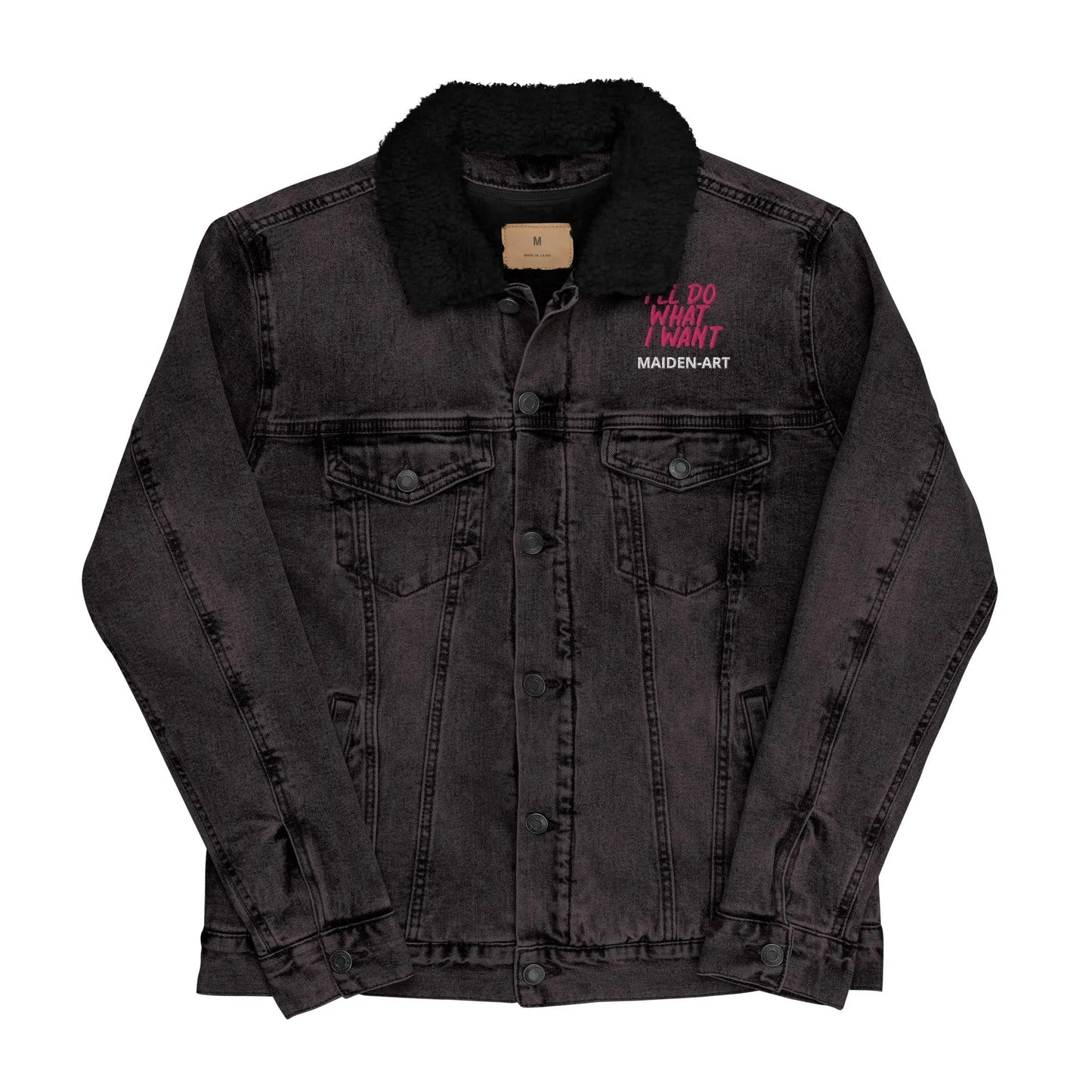 REBEL GIRL Unisex Denim Sherpa Jacket