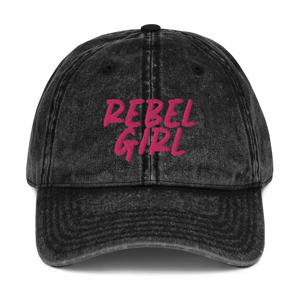 Vintage REBEL GIRL Cotton Twill Cap