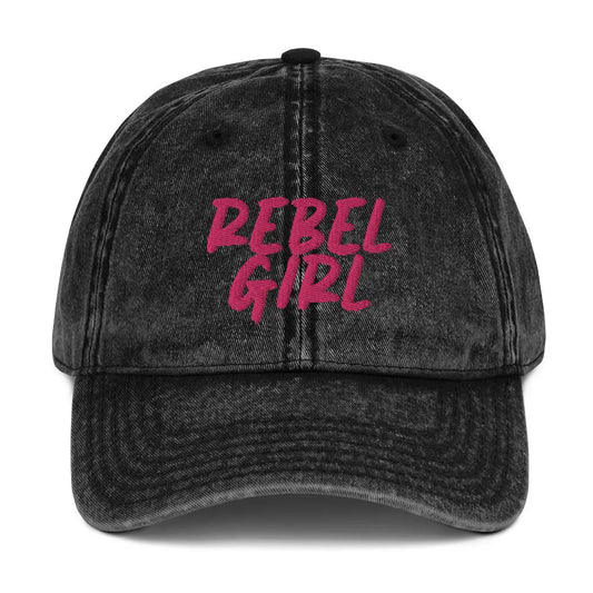 Vintage REBEL GIRL Cotton Twill Cap
