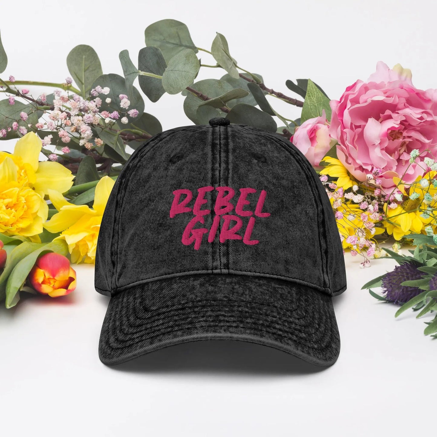 Vintage REBEL GIRL Cotton Twill Cap