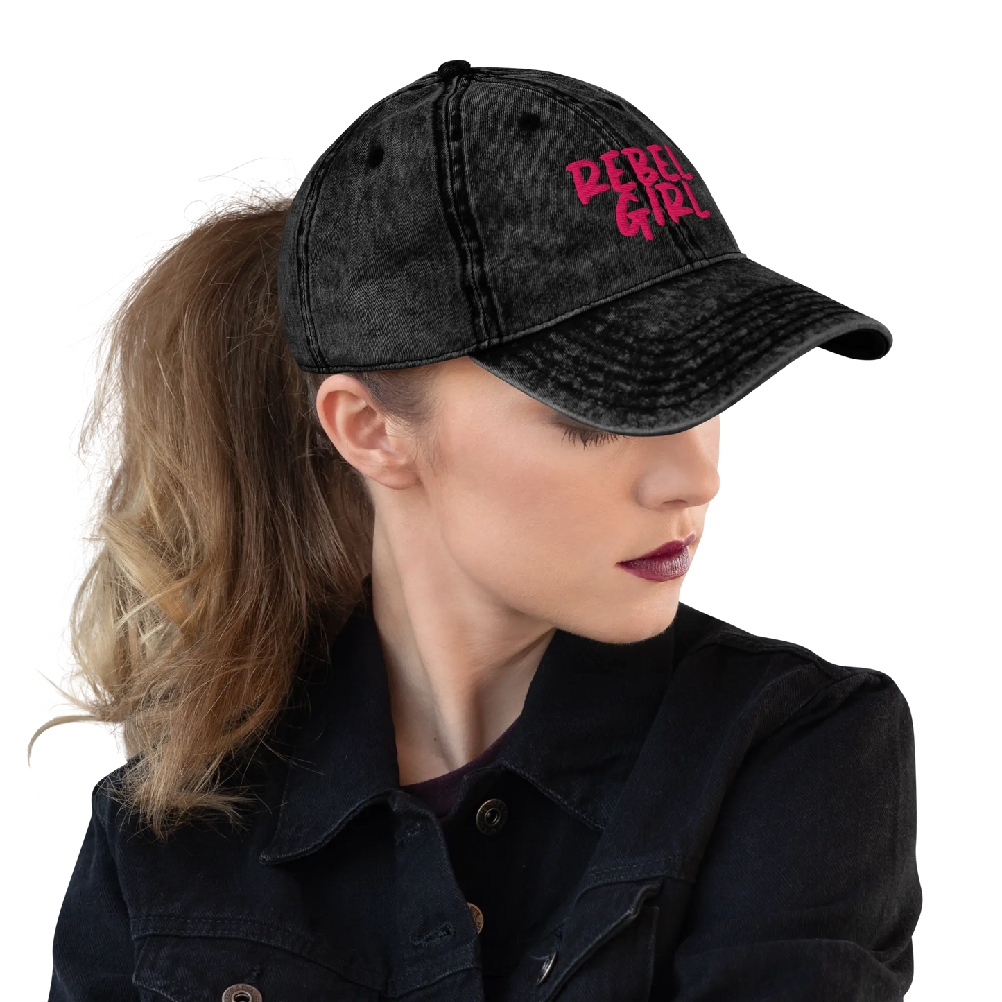 Vintage REBEL GIRL Cotton Twill Cap